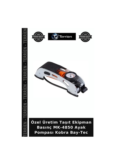 Özel Üretim Taşıt Ekipman Basınç Mk-4850 Ayak Pompası Kobra Bay-tec