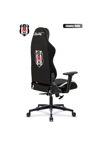 Fanchair X Beşiktaş Siyah Beyaz Kumaş Lisanslı Oyuncu Koltuğu-75