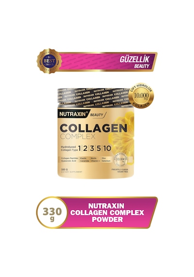 Nutraxin Collagen Complex 1 2 3 5 10 Collagen Tip Aromasız Toz 330 Gr 3 Adet