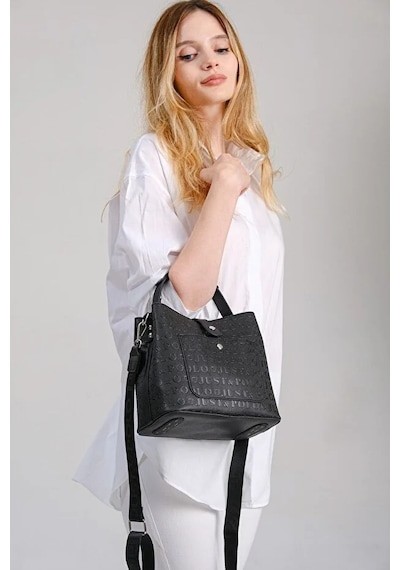 Just Polo Kadın Orta Boy Ayarlanabilir Askılı Şık El & Omuz Çantası Shoulder Bag Siyah