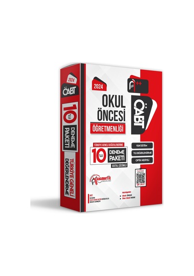 2024 Öabt Okul Öncesi Öğretmenliği 10lu D.çözümlü Paket Deneme Tg