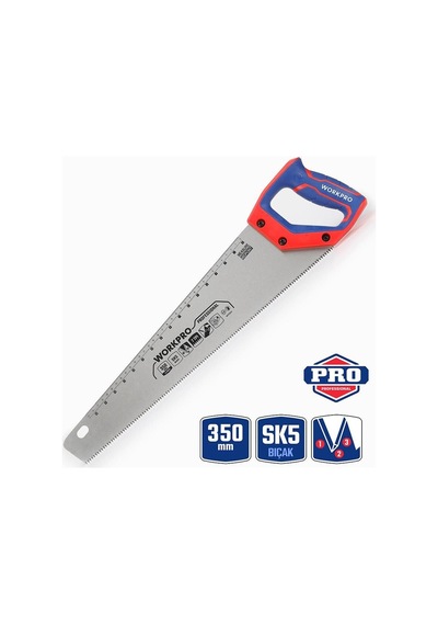 Workpro Wp215035 350mm Sk5 7 Tpı Ağır Hizmet Tipi El Testeresi Fr Wp215035