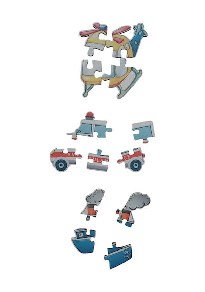 Araçlar Vehicles / 13 Adet Puzzle Yapboz Puzzle / 82 Parça