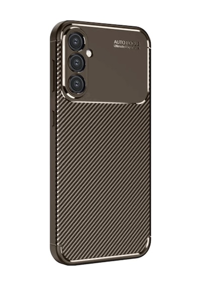 Galaxy A16 5g Kılıf Auto Focus Karbon Kapak - Kahverengi
