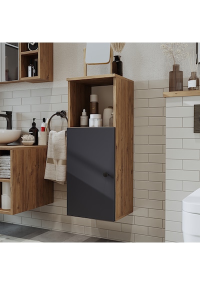 Banyo Dolabı Mat Mdf 90 X 35 Cm Banyo Boy Dolap Atlantik Antrasit Atlantik Çam - Antrasit Banyo Dolabı Mat Mdf 90 X 35 Cm Banyo Boy Dolap Atlantik Antrasit Atlantik Çam - Antrasit