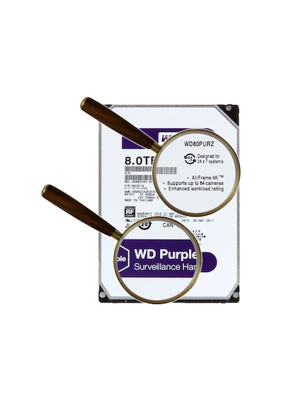 WD WD80PURZ 8 TB 5400 RPM 128 MB SATA 3 HDD