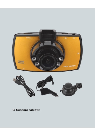 Araç İçi Hd Dvr Kamera G Sensor Ve Hareket Algılama Özellikli 93972072