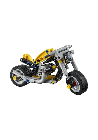 LEGO® Technic Sarı Motosiklet 42225 - 7 Yaş ve Üzeri Çocuklar için Pistonlu Motor İçeren Yaratıcı Oyuncak Yapım Seti (151 Parça)