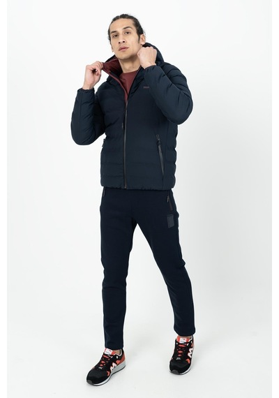 Maraton Sportswear Regular Erkek Kapşonlu Uzun Kol Basic Lacivert Mont 21501-lacivert Lacivert