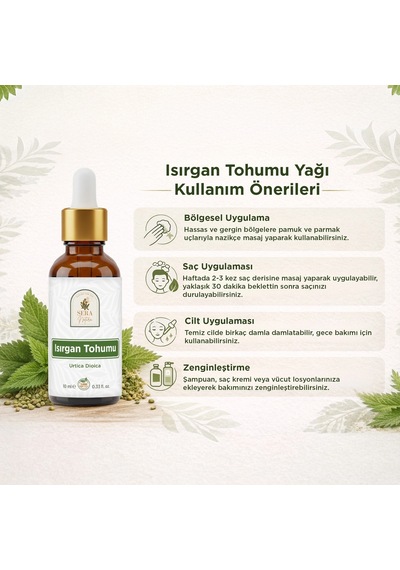 Isırgan Tohumu Yağı 10 Ml %100 Saf Diğer