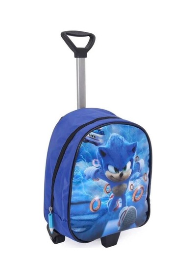 Lilymoon Anaokulu Çantası Sonic Çekçekli Parlak Lacivert
