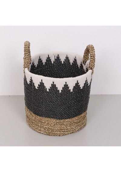 Çeşme 31x30x38 Cm. Muz Lifi El Yapımı Sepet M Mix