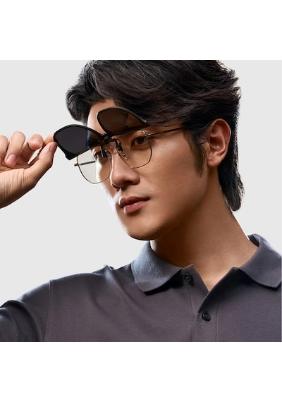 Xiaomi Mijia Gözlük Üstü Klipsli Polarize Güneş Gözlüğü 12g Hafif Miyop Gözlüğe Uyumlu Tak Çıkar Clip-on Uv Korumalı Tac Lens Siyah