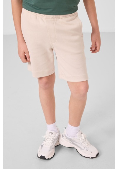 Tommylife Bej Pamuklu Yumuşak Dokulu Standart Fit Basic Erkek Çocuk Şort - 11293 Bej