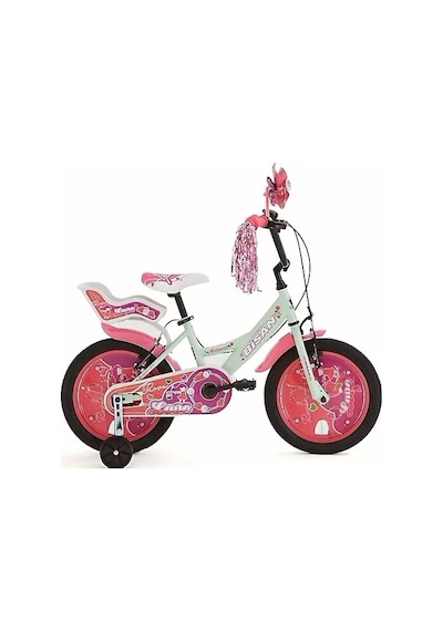 Bisan Rose 16 Jant Çocuk Bisikleti Mint Yeşili Pembe Çok Renkli