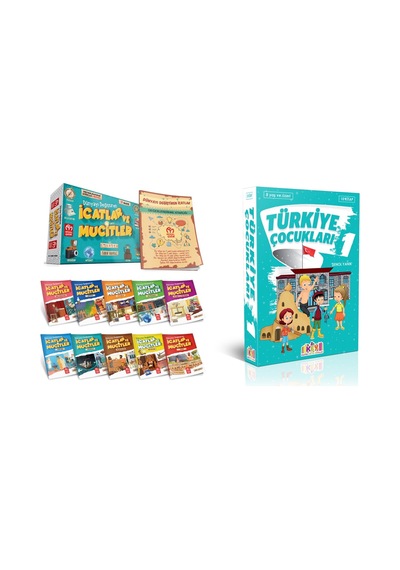 3.VE 4.SINIFLAR İÇİN MODEL YAYINLARI İCATLAR VE MUCİTLER 10'LU HİKAYE + TÜRKİYE ÇOCUKLARI 1 SERİSİ