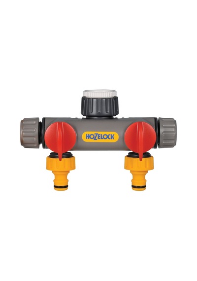 Hozelock 2252H Çift Yönlü Vanalı Musluk Bağlantısı  1/2" - 3/4" - 1"