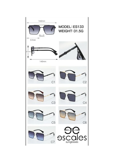 Erkek Uv-400 Korumalı Erkek Güneş Gözlüğü Siyah-gümüş - 722507265 Gümüş