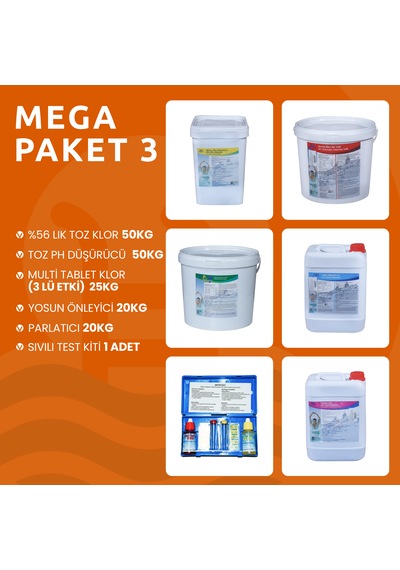 Havuz Bakım Seti Mega Paket 3