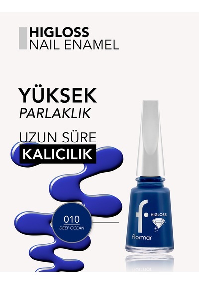 Higloss Uzun Süre Parlaklık Sunan Yüksek Performanslı Işıltılı Bitişli Oje 8682536119764 010deepocean