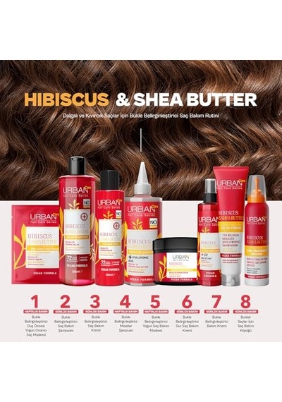 Hibiscus &amp Amp Shea Butter Kıvırcık Ve Dalgalı Saçlara Özel Saç Kremi 250ml Bukle