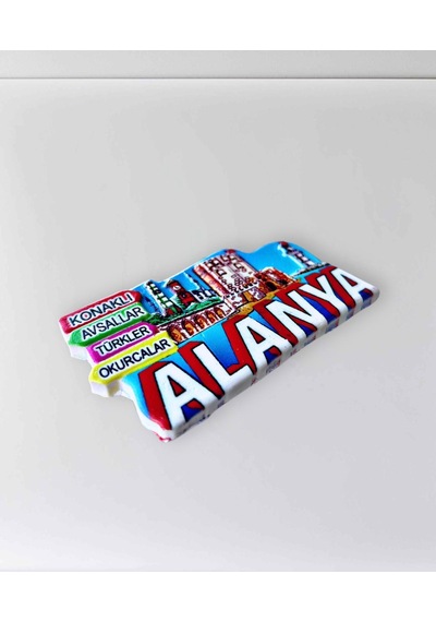 Alanya Konaklı , Avsallar , Türkler , Okurcalar Temalı Polyester Kabartmalı Magnet 8 X 4,5 Cm Kod:1107 Dekoratif Hediyelik Buzdolabı Süsü Alanya Konaklı , Avsallar , Türkler , Okurcalar Temalı Polyester Kabartmalı Magnet 8 X 4,5 Cm Kod:1107 Dekoratif Hediyelik Buzdolabı Süsü