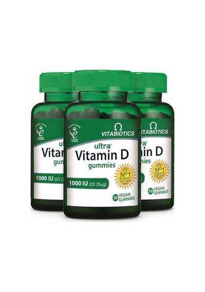 Vitabiotics Ultra Vitamin D Gummies 1000ıu 50 Vegan Gummies 3 Lü Set