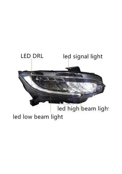 Honda Civic için Uygundur Ledli Far Executive Far 2016+ Fk7
