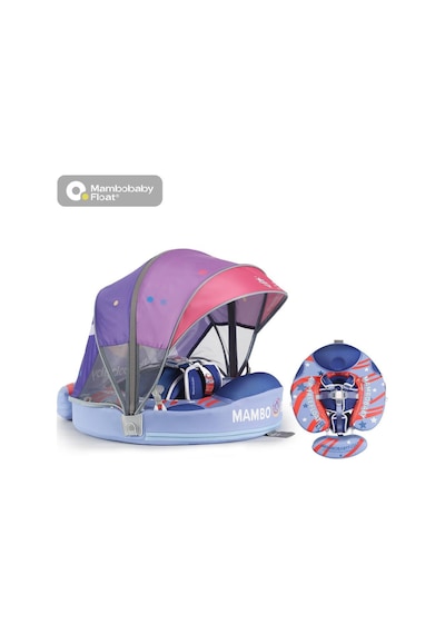 Mambobaby Yüzme Simidi - Deluxe, Emniyetli, Gölgelikli Ve Ayak Destekli