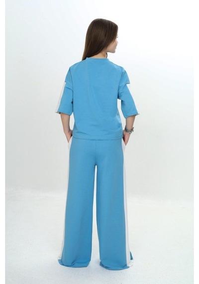 Kız Çocuk %100 Pamuk London Baskılı Oversize Garnili Truvakal Kollu Eşofman Takımı-293-eşt-0010 Turkuaz Kız Çocuk %100 Pamuk London Baskılı Oversize Garnili Truvakal Kollu Eşofman Takımı-293-eşt-0010 Turkuaz
