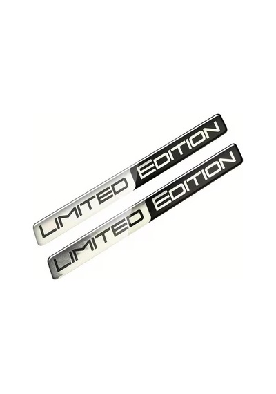 Limited Edition Silver 3d Sticker 1