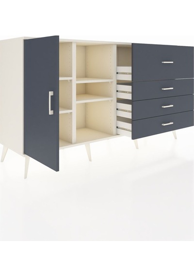 Kronos Konsol 4 Raflı 4 Çekmeceli Tek Kapaklı 176x59x99 Aytaşı-a Aytaşı-antrasit Kronos Konsol 4 Raflı 4 Çekmeceli Tek Kapaklı 176x59x99 Aytaşı-a Aytaşı-antrasit