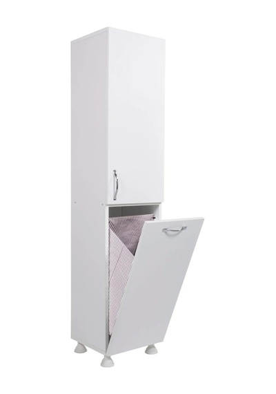 My Design Kirli Çamaşır Dolabı- Çok Amaçlı Dolap Beyaz