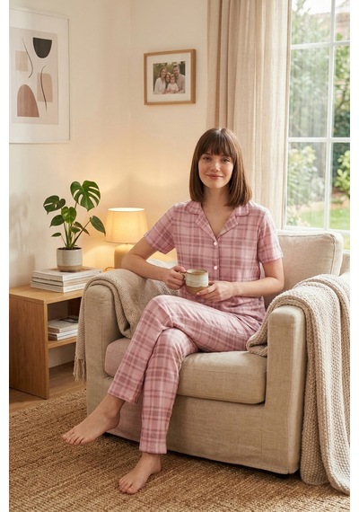 Lela Bayan Pijama Takımı 65750101y Pudra