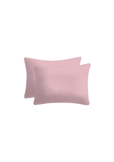 %100 Pamuklu Bebek Yastık Kılıfı 40x60 2 Adet Pudra - Pembe