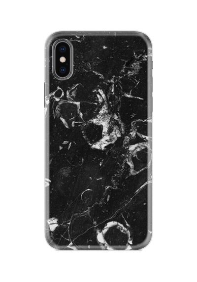 Iphone Xs Max Uyumlu Desenli Silikon Güzel Kılıf Black Hole Marble 1387