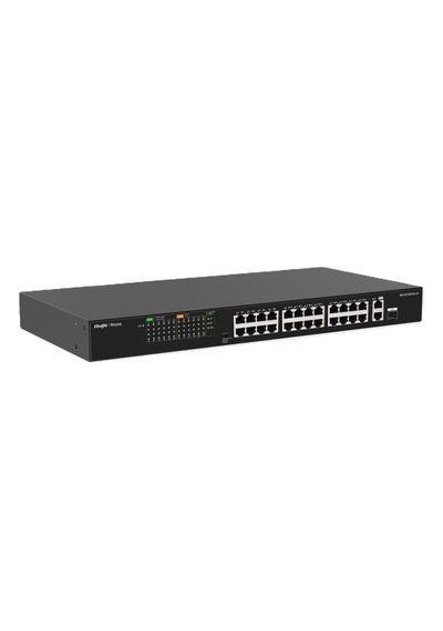 Ruijie-reyee Rg-es126fgs-lp 24 Port Poe+ 10-100 Mbps + 2 Port 10-100-1000 Mbps Uplink + 1 Port Sfp
