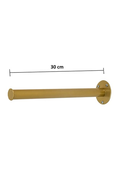 Solid Stylish Gold Metal Duvara Monte Askılık Gold