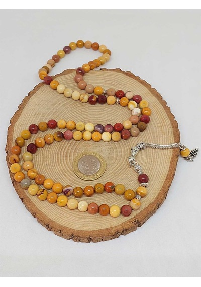 Jasper Taşı 99luk Tesbih 8mm 9805 Çok Renkli