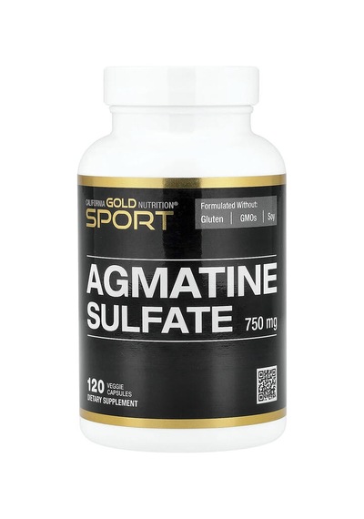 California Gold Nutrition, Agmatine Sulfate, 750 Mg, 120 Veggie Capsules Aromasız