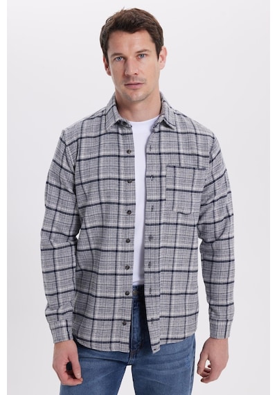 Tudors Erkek Regular Fit Rahat Kesim Kışlık Kareli Oduncu Gömlek-42110 Gri Tudors Erkek Regular Fit Rahat Kesim Kışlık Kareli Oduncu Gömlek-42110 Gri