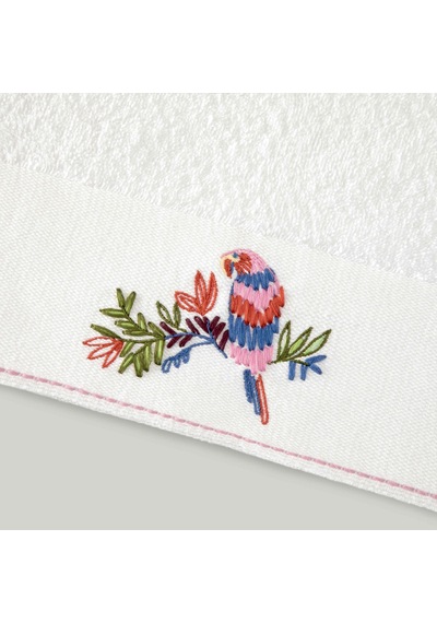 Linens Tropicano Pamuk 50x85 Cm Yüz Havlusu Beyaz 450 G/m²