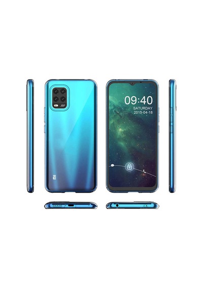 Rba Aksesuar Mi 10 Lite Kılıf Rba Süper Silikon Kapak - Renksiz Çok Renkli