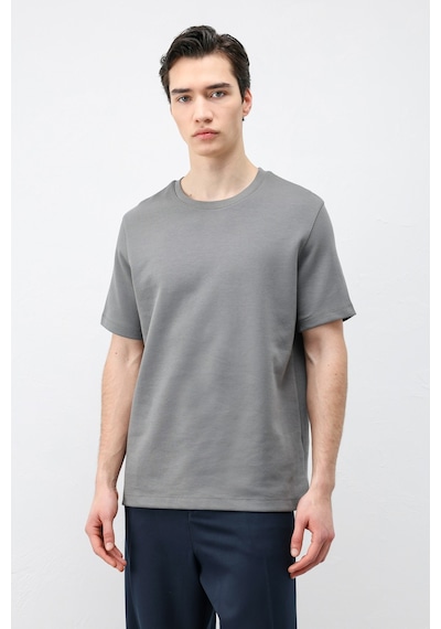 Antioch Regular Fit Basic Erkek T-shirt Füme