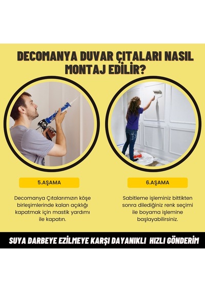 Decomanya Boyanabilir Duvar Çıtası 2,5 Cm