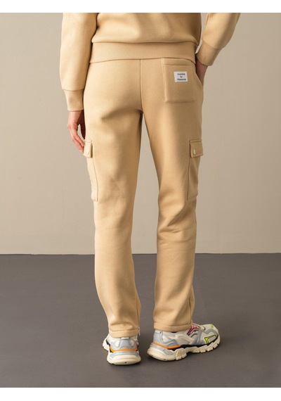 Xint Bej Oversize Pamuklu Sweat Pantolon 470376