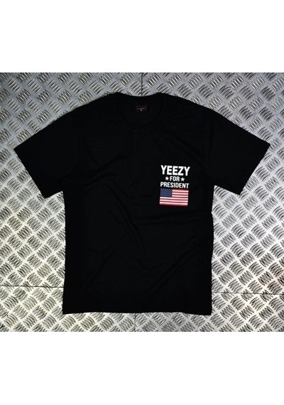 Stoned&Fame Siyah Yeezy For Presıdent Baskılı T-shirt SIYAH