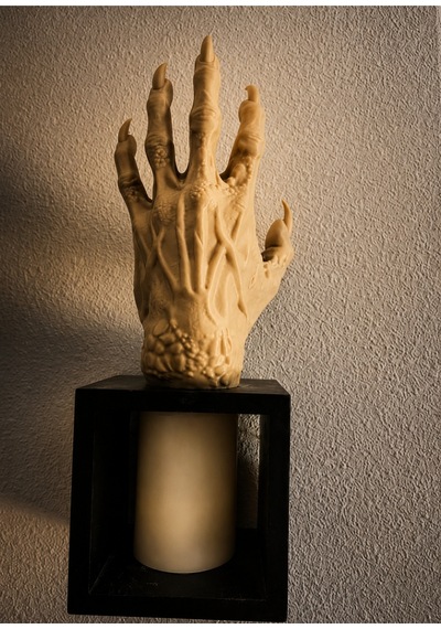 Gotik Canavar Eli Figürü 3d Baskı Korku Temalı Dekoratif Obje Masaüstü Ve Halloween Süsü 18 Yaş
