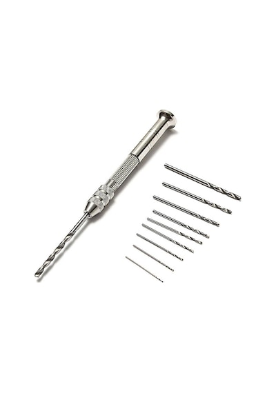 El Matkabı Mini + 10 Adet Matkap Ucu Ahşap Oyma Tesbih  Bileklik