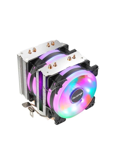 Cold Frost Rainbow Fanlı Intel Amd Uyumlu Bakır Borulu Cpu Soğutucu İşlemci Fanı Cold Frost 602 Diğer